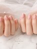 hand【お爪の保護の為に】フィルインクリアネイル