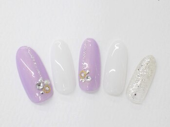 ネイルサロンセレーネ(Selene)/パープルネイル