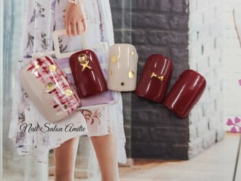 ネイルサロン アミティエ(Nail Salon Amitie)/ツィード×ドット大人可愛いfoot