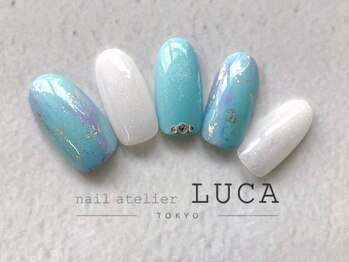 ネイルアトリエルカ(nail atelier LUCA)/W-68 シェラック梅雨ネイル