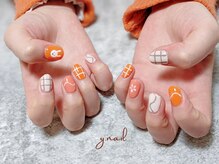 ワイネイル(Y.nail)/ポップなうさちゃんネイル