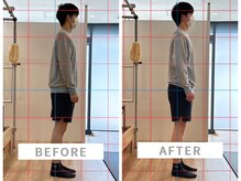 ウェルフィット 麻生店(Welfit)/1回のレッスンで立ち姿勢が変化