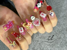 ピンク×中華パーツ