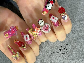 イル 神戸店/ピンク×中華パーツ