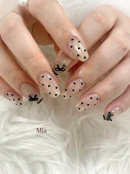 ハートドットネイル