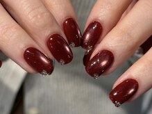 ファンクションネイルズ 表参道 原宿(FUNCTION NAILS)/マグネットネイル/ボルドー