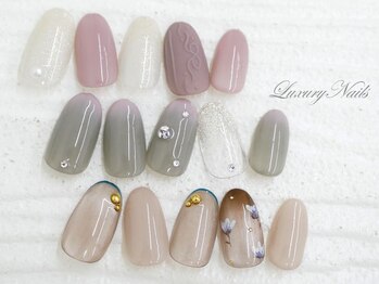 ラグジュアリーネイルズ アカバネ(Luxury Nails Akabane)の写真/【パラジェル導入サロン】リピーター続出★センスも技術もTOPクラス!カラー豊富&高技術で綺麗な仕上り。