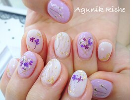 【押し花ネイル】