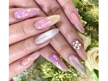 ネイルサロン テソロ(nail salon Tesoro)の雰囲気（クリアスカルプで長さをだしてジェルデザインネイルです♪）