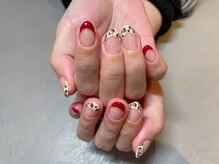 アトリエ ツメ(atelier TsuMe)/フレンチ/レオパード/レッド赤