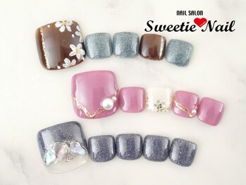 スウィーティーネイル あべのキューズタウン店(Sweetie Nail)/秋限定★フット定額コース￥7700