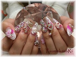 ３Ｄ花★パーツ★スワロ盛り