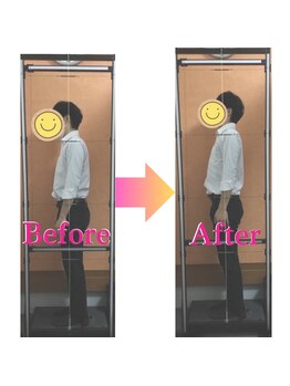 キュアプロ 八潮店(CUREPRO)/1回での変化