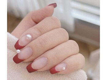 チェリッシュ アンド ジェニ(CHERISH&JENNI)/マットフレンチネイル