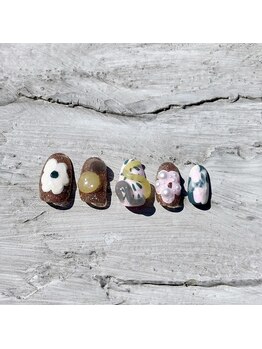 ネイルズ モダ(NAIL'S MODA)/9月の新作3/オータムフラワー