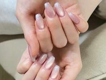エムワイネイル(MY Nail)/マグネットとラメグラデーション