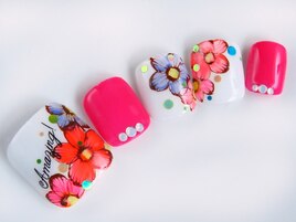 ビビットフラワー☆フット
