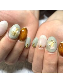 べっ甲ネイル☆