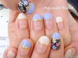 【花柄ネイル】