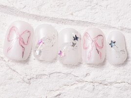 韓国らくがき風リボン11570yen