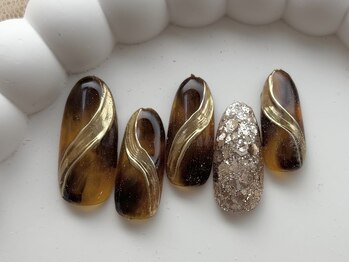 べっこうネイル/8000円