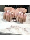 ベースカラーなしフレンチネイル