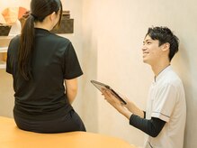 奈良学園前 ぷらす整骨院・鍼灸院の雰囲気（国家資格者が丁寧にヒアリングし痛みの根本原因を見つけ出します）