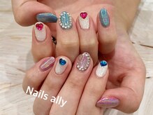ネイルズアリー 立川店(Nails ally)/ユニコーン×ハートストーン