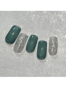 オーク アイラッシュアンドネイル たまプラーザ(OAK)/定額シンプルデザイン