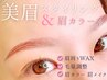 リピート続出!! 選べる4色★【眉カラー】&【美眉スタイリング】9080→6280