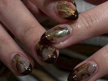 and w/Laque mini/*ニュアンスフレンチネイル*