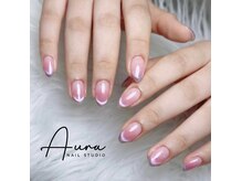 オーラネイル(Aura Nail)/ビジューフレンチ