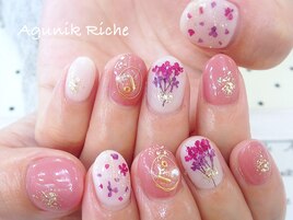 【押し花ネイル】