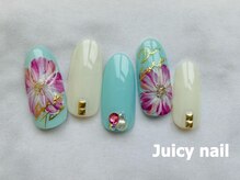 ジューシーネイルオオハシテン 大橋店(Juicynail)/フラワーネイル