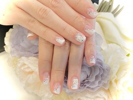 ブライダルショートネイル2