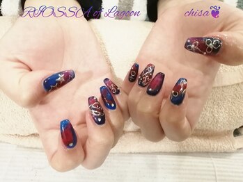 リオッサ オブ ラグーン(RIOSSA of Lagoon)/ミラー×ニュアンスネイル