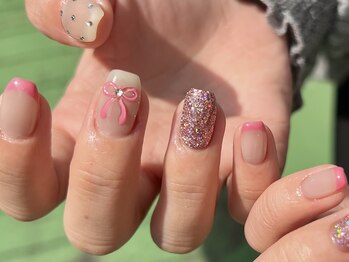 サイン(sin.)/ぷっくりリボンネイル