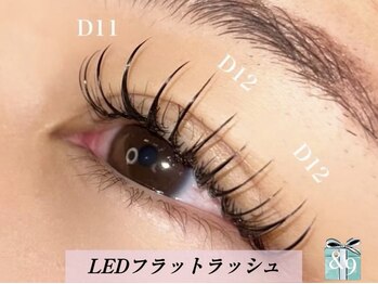 アンドナイン(AND NINE)の写真/《低刺激×圧倒的な持ちの良さが魅力★LEDフラットラッシュ》水やオイルにも強いグルーで扱いやすさ◎