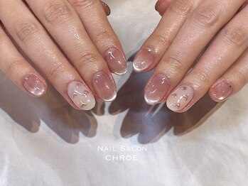 ネイルサロンクロエ (Nail Salon CHROE)/マグネット×ミラーアート