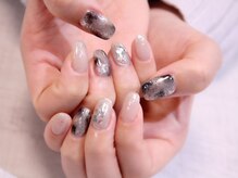 ラルネイル 大宮(Lull. nail)/＊グレー＊タイダイニュアンス＊