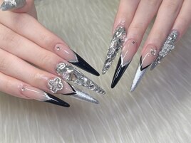 ★シルバー×ブラックネイル★