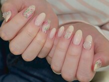 ピンクローズネイル