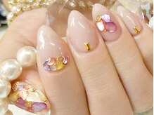 ネイルマジック 仙台一番町店(NAIL MAJIC)/シェルストーンネイル★￥9900