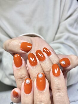 ニキ ヘアー ネイル(niki hair nail)/くすみオレンジ