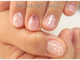 ふんわり桜ネイル