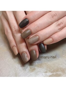 マルネイル(maru nail)/ブラウントーンネイル