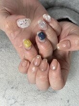 フラワーズネイル(flowers nail)/アシメネイル/アート