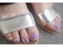 マーメイド×Foot/夏ネイル