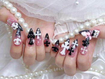プティネイル(Puty Nail)/しろたん×クロムいっぱいネイル