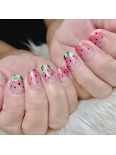 アオマリー(Aomalie)/スイカネイル　￥13,750